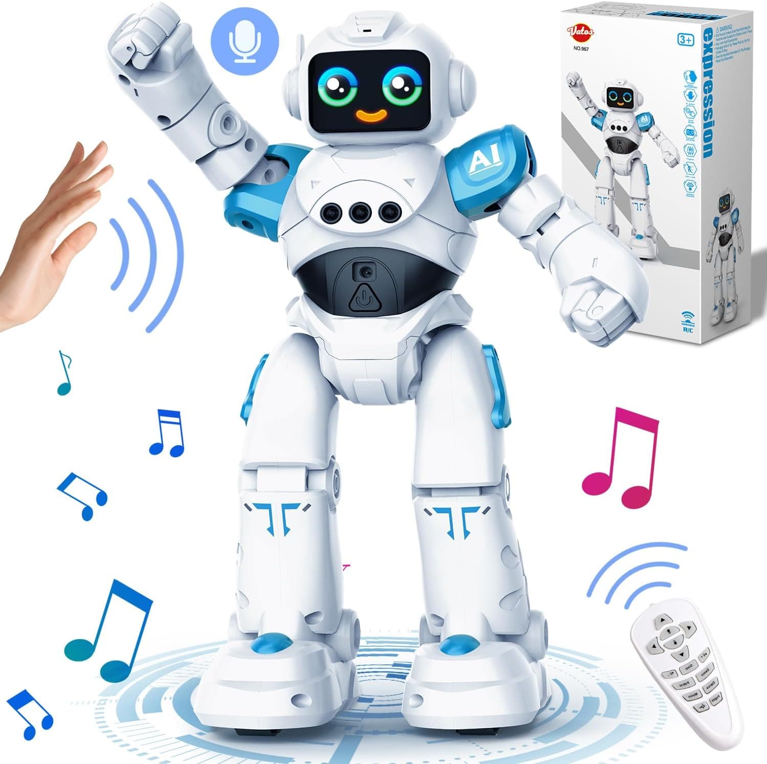 VATOS RC Robot Review: A Smart Talking Gesture-Sensing Robot for Young Kids