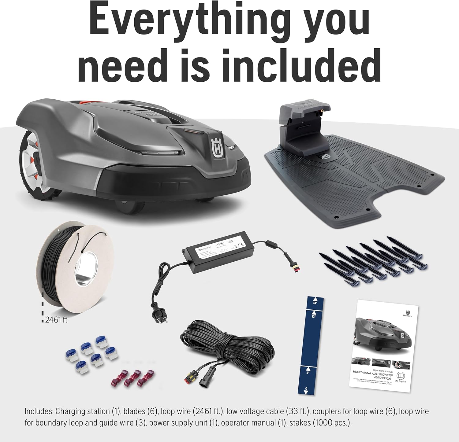 Husqvarna Automower 430XH app control and GPS tracking