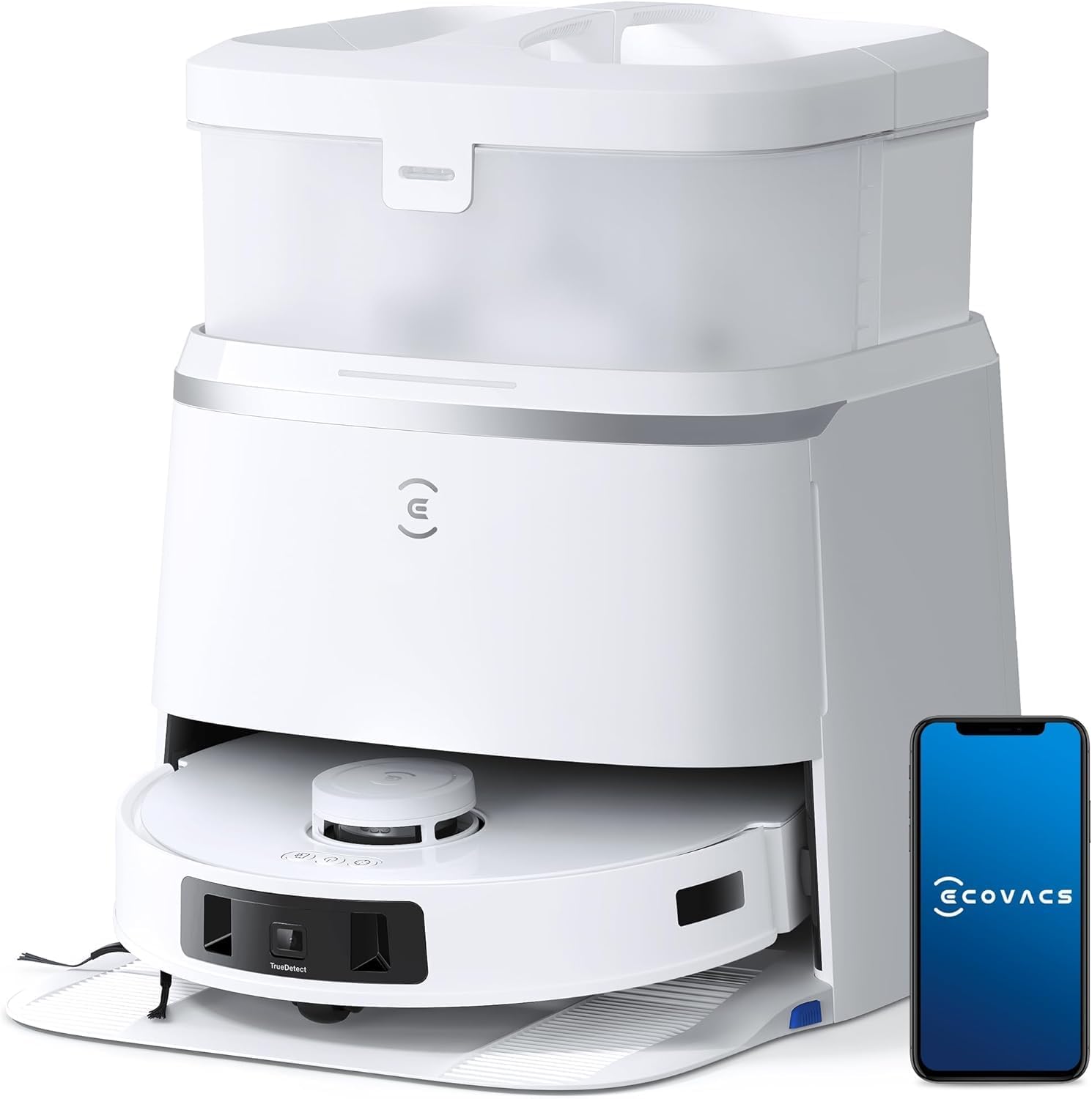 Ecovacs Deebot T30 Pro Omni top view showing sensor array